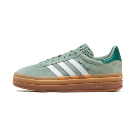 Adidas Gazelle Bold Silver Green Gum - Sneaker basket homme femme - 1