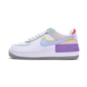 Air Force 1 Low Shadow White Hydrogen Blue Purple - Sneaker basket homme femme - 1