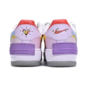 Air Force 1 Low Shadow White Hydrogen Blue Purple - Sneaker basket homme femme - 2