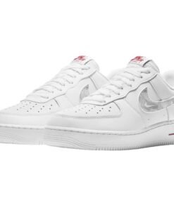 Air Force 1 Low Topography Pack White University Red - Sneaker basket homme femme - 2