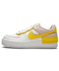 Air Force 1 Shadow White Barely Rose Speed Yellow - Sneaker basket homme femme - 1