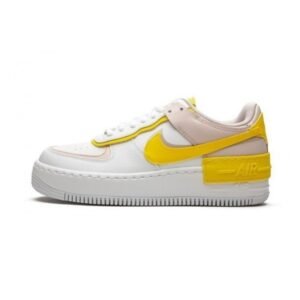 Air Force 1 Shadow White Barely Rose Speed Yellow - Sneaker basket homme femme - 1