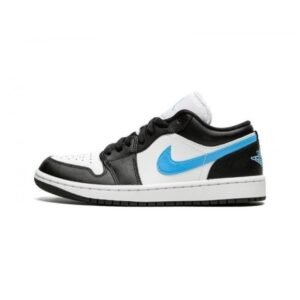 Air Jordan 1 Low Black University Blue White - Sneaker basket homme femme - 1