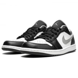 Air Jordan 1 Low Black White Grey - Sneaker basket homme femme - 2