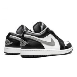 Air Jordan 1 Low Black White Grey - Sneaker basket homme femme - 3