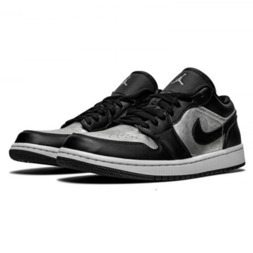 Air Jordan 1 Low SE Black Metallic Silver - Sneaker basket homme femme - 2