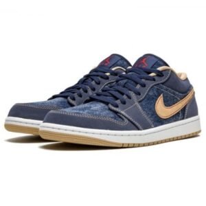 Air Jordan 1 Low SE Denim - Sneaker basket homme femme - 2