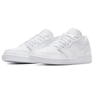 Air Jordan 1 Low Triple White (2019) - Sneaker basket homme femme - 2