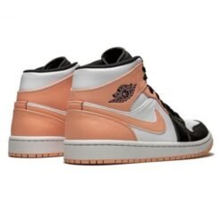 Air Jordan 1 Mid Arctic Orange Black Toe - Sneaker basket homme femme - 3