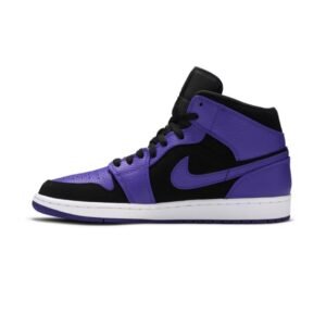 Air Jordan 1 Mid Black Dark Concord - Sneaker basket homme femme - 1