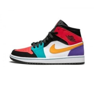 Air Jordan 1 Mid Bred Multi-Color - Sneaker basket homme femme - 1