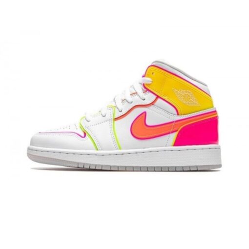 Air Jordan 1 Mid Edge Glow - Sneaker basket homme femme - 1