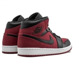 Air Jordan 1 Mid Gym Red Black - Sneaker basket homme femme - 3