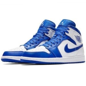 Air Jordan 1 Mid Hyper Royal - Sneaker basket homme femme - 2