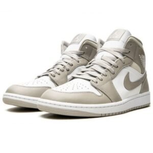 Air Jordan 1 Mid Linen - Sneaker basket homme femme - 2