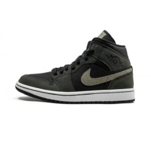 Air Jordan 1 Mid Military Olive - Sneaker basket homme femme - 1