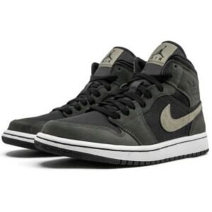 Air Jordan 1 Mid Military Olive - Sneaker basket homme femme - 2