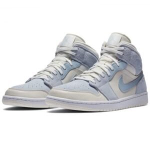 Air Jordan 1 Mid Mixed Textures Blue - Sneaker basket homme femme - 2