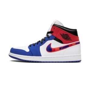 Air Jordan 1 Mid Multi-Color Swoosh - Sneaker basket homme femme - 1