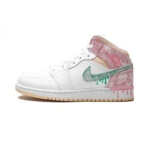 Air Jordan 1 Mid Paint Drip - Sneaker basket homme femme - 1