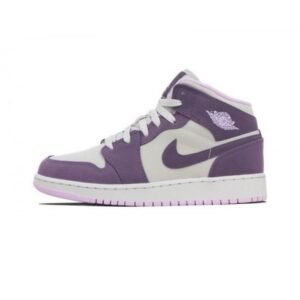 Air Jordan 1 Mid Pro Purple Desert Sand - Sneaker basket homme femme - 1