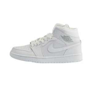 Air Jordan 1 Mid Pure White - Sneaker basket homme femme - 1