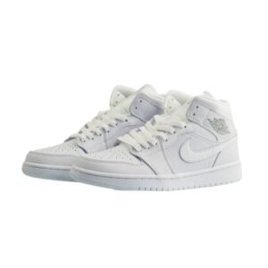 Air Jordan 1 Mid Pure White - Sneaker basket homme femme - 2