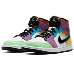 Air Jordan 1 Mid SE Multi-Color (W) - Sneaker basket homme femme - 2