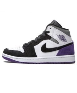 Air Jordan 1 Mid SE Purple - Sneaker basket homme femme - 1