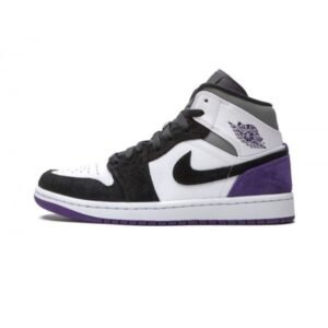 Air Jordan 1 Mid SE Purple - Sneaker basket homme femme - 1