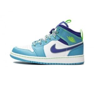 Air Jordan 1 Mid SE Sprite Blue - Sneaker basket homme femme - 1