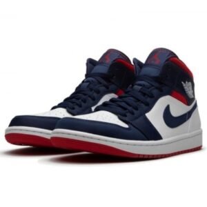 Air Jordan 1 Mid SE USA - Sneaker basket homme femme - 2