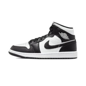 Air Jordan 1 Mid Split Black White (W) - Sneaker basket homme femme - 1