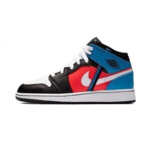 Air Jordan 1 Mid Tri Color Ribbons - Sneaker basket homme femme - 1