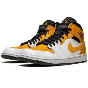 Air Jordan 1 Mid University Gold - Sneaker basket homme femme - 2