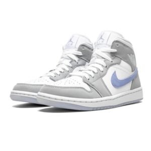 Air Jordan 1 Mid Wolf Grey - Sneaker basket homme femme - 2