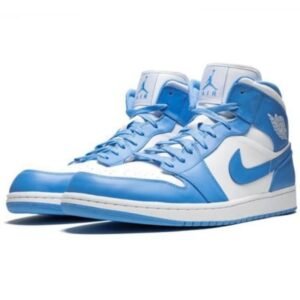 Air Jordan 1 Retro Mid UNC - Sneaker basket homme femme - 2