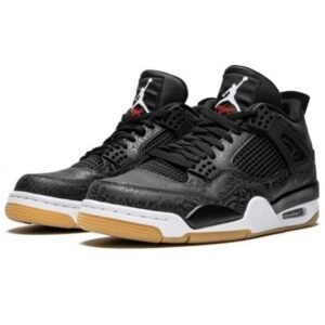 Air Jordan 4 Retro Laser Black Gum - Sneaker basket homme femme - 2