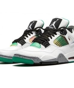 Air Jordan 4 Retro Lucid Green Rasta - Sneaker basket homme femme - 2