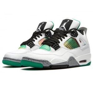 Air Jordan 4 Retro Lucid Green Rasta - Sneaker basket homme femme - 2