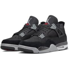 Air Jordan 4 Retro SE Black Canvas - Sneaker basket homme femme - 2