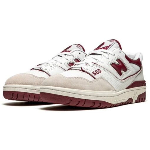 New Balance 550 Sea Salt Burgundy - Sneaker basket homme femme - 2