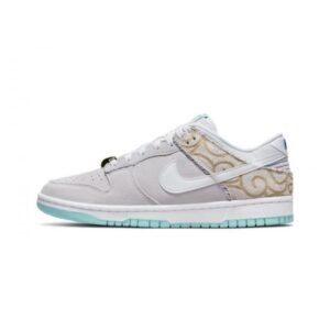 Nike Dunk Low SE Barber Shop Grey - Sneaker basket homme femme - 1