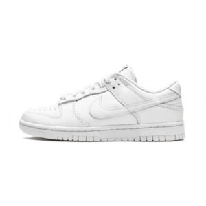 Nike Dunk Low Triple White - Sneaker basket homme femme - 1