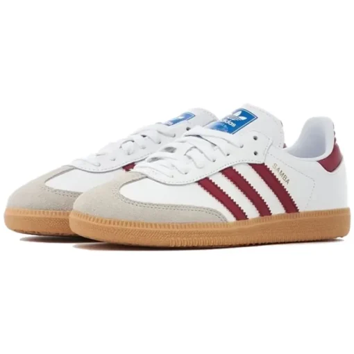 Adidas Samba OG White Burgundy Gum - Sneaker basket homme femme - 2