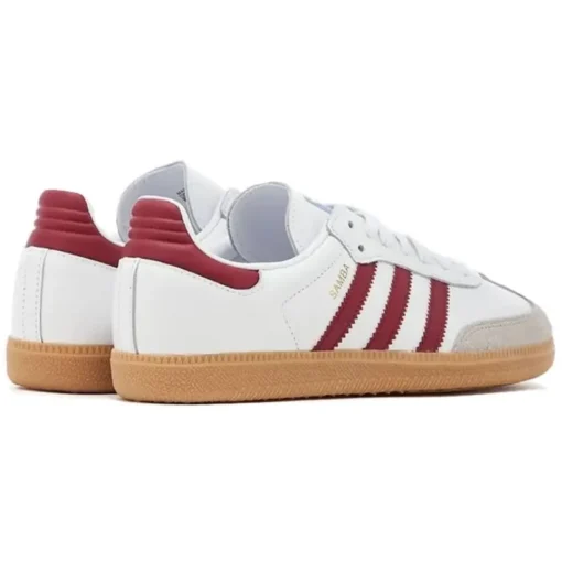 Adidas Samba OG White Burgundy Gum - Sneaker basket homme femme - 3