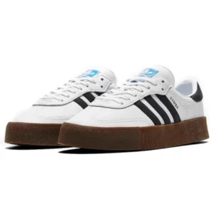 Adidas Sambarose White Black Gum - Sneaker basket homme femme - 2