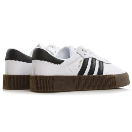 Adidas Sambarose White Black Gum - Sneaker basket homme femme - 3