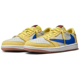 Air Jordan 1 Retro Low OG SP Travis Scott Canary - Sneaker basket homme femme - 2