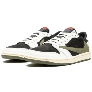 Air Jordan 1 Retro Low OG SP Travis Scott Olive - Sneaker basket homme femme - 2